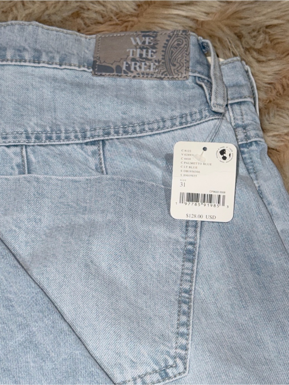 We The Free Wide Leg Light Wash High-Rise Women's Jeans